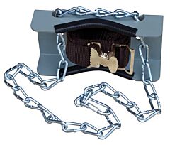 Justrite 35254 Gas Cylinder Support Bracket With Chain, 1 Cylinder Capacity, Wall Mount, Steel