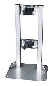 Justrite 35280 Gas Cylinder Stand, 1 Cylinder Capacity, Stainless Steel