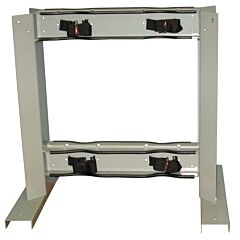Justrite 35296 Gas Cylinder Stand, 4 Cylinder Capacity, Back-To-Back, Steel
