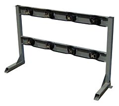 Justrite 35298 Gas Cylinder Stand, 4 Cylinder Capacity, In-Line, Steel