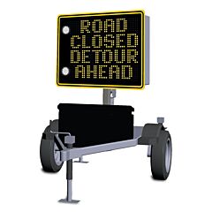 Traffic Logix Safepace 800 Full Matrix Speed Radar Display Sign With Solar Power And Trailer