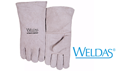 Weldas 10-2112L All Purpose Weld Welding Gloves, Select Leather, Semi-Lined, Gray, Size Large, 1/Pair