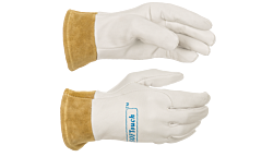 Weldas 10-1008S Softtouch Tig Welding Gloves, Top Grain Goatskin, 2" Cuff, Pearl, Size Small, 1/Pair