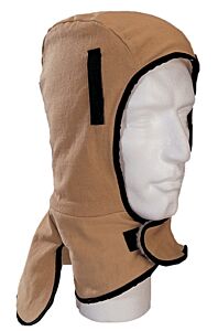 Weldas 23-7711 Turmoflex Helmet Liner Twill Outer, Sherpa-Lined, Full Neck, Tan, 1/Each