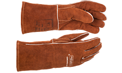 Weldas 10-0707L Comfoflex Welding Gloves, Shoulder Split Leather, Cotton/Foam Lined, Lava Brown, Size Large, 1/Pair