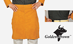 Weldas 44-2124 Golden Brown 24" Waist Apron, Select Split Leather, 1/Each