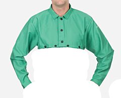 Weldas 33-6228Xxxxl 9Oz Green Flame Retardant Cape Sleeve, Cotton, Fr Treated, Size 4X-Large, 1/Each