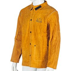Weldas 44-2130Xxxxxl Golden Brown 30" Jacket, Select Split Leather, Size 5X-Large, 1/Each