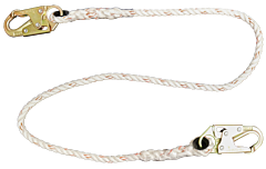 French Creek 400 6' X 1/2" Rope Lanyard, #74N Locking Snaps Each End
