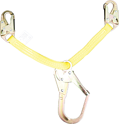 French Creek 324-W Webbing Positioning Assembly, With #136 (2 1/2" Opening) Form Snap, No Swivel And Two #74N Locking Snaps