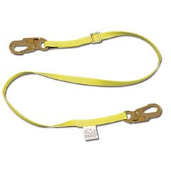 French Creek 450B 6' Adjustable Length Web Lanyard, #74N Locking Snaps Each End