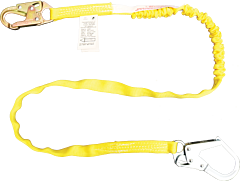 French Creek 462An Tubular Shock Absorbing Web Lanyard, 6 Ft., #74N Locking Snap One End, #69N (1 3/4" Opening) Snap Other End