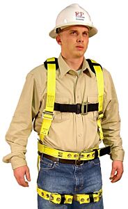 French Creek 750 Grommet/Tongue Buckle Leg Straps, Lined Tongue Buckle Belt, Size Large