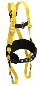French Creek 800 Friction Buckle Leg Straps, 6" Adjustable Back Pad, Removable Leather-Lined Tongue Buckle Tool Belt, Size Large