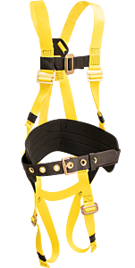 French Creek 833 Mating Buckle Leg Straps, 6" Adjustable Back Pad, Removable Leather-Lined Tongue Buckle Tool Belt, Sub-Pelvic Strap, Size X-Small