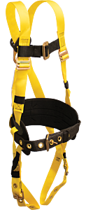 French Creek 850 Grommet/Tongue Buckle Leg Straps, 6" Adjustable Back Pad, Removable Leather-Lined Tongue Buckle Tool Belt, Size X-Small