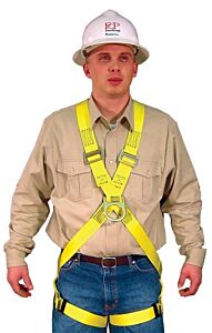 French Creek 930 Full Body Harness, Cross-Chest Design, Fixed Front Chest D-Ring, Fixed Back D-Ring, Mating Buckle Leg Straps, Size X-Small