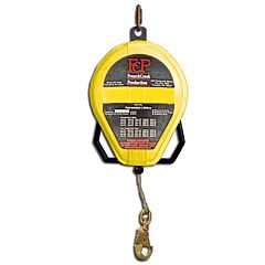 French Creek Rl100Gz Self Retracting Lifeline With 100' Of Galvanized Wire Rope, And #354-4 Auto Twistlock Carabiner