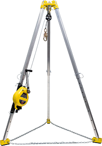 French Creek S50G-7 Tripod Confined Space System, Tp7 7' Aluminum Tripod, R50G 50' 3-Way Rescue Srl