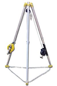 French Creek S50G-M7 Tp7 Tripod, R50G Rescue Unit, And Mw50G Work Winch