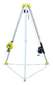 French Creek S50Ss-M7 Tp7 Tripod, R50Ss Rescue Unit, And Mw50G Work Winch