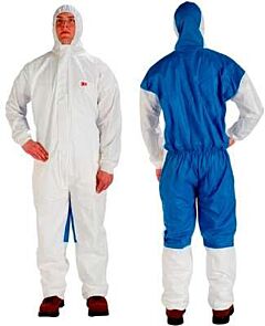 3M 4535-L Protective Coverall Large Exp Back White Disposable