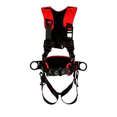 3M Dbi-Sala 1161205 Protecta® Construction Style Positioning Harness, Comfort, D-Rings, Leg Buckles, Slr Adaptor, Pass-Through Chest Conn, Size Medium/Large
