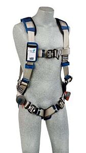 3M™ Dbi-Sala® 1112508 Exofit Strata™ Vest-Style Climbing Harness, Grey, Blue, Size X-Large, 1 Each