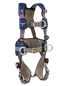 3M Dbi-Sala 1113160 Exofit Nex Construction Style Climbing Harness, Back/Side/Front D-Rings, Size X-Large