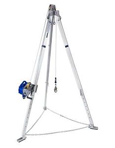 3M Dbi-Sala 8301035 9 Ft. (2.7M) Aluminum Tripod And Sealed-Blok 3-Way Srl With 50 Ft. (15M) Of 3/16" (5Mm) Galvanized Steel Wire Rope, Mounting Bracket And Carrying Bag