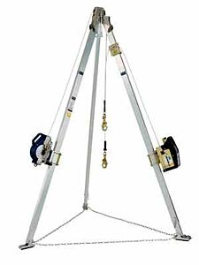 3M Dbi-Sala 8301076 7 Ft. (2.1M) Aluminum Tripod, 60 Ft. (18M) Salalift Ii Winch And 50 Ft. (15M) Ultra-Lok 3-Way Srl With Galvanized Cable, Mounting Brackets, Carrying Bags And Leg Mount Pulley