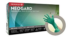 Ansell C523 Neogard Chloroprene Exam Gloves Powder Free Large Green