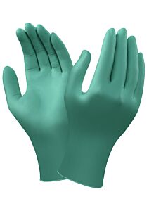 Ansell 92-605 Touch N Tuff Nitrile Gloves Powder Free X-Large Green