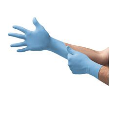 Ansell No-123-M Nitron One Gloves Nitrile Lt Powder Medium Blue