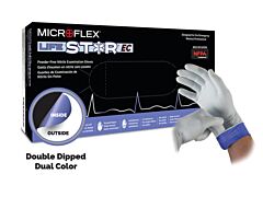 Microflex® Lse-104-S Lifestar Ec® Ems Nitrile Gloves, 5.9 Mil, Extended Cuff, Dual Layer, Size Small