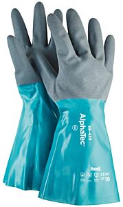 Ansell 58-435-10 Alphatec Comfort Grip Gloves Sz 10 Oil Resistant Blue/Black