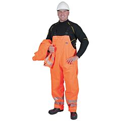 Ansell 66-682-2X Alphatec Hv Bib Pant 2X-Large Chem Protect Orange