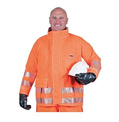 Ansell 66-680-2X Alphatec Hv Jacket 2X-Large Chem Protect Orange