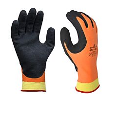Showa Best 406M-07 Atlas Insulated Gloves Med Orange W/Black Rubber Palm