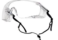 Bolle 40054 Overide Safety Glasses Black Frame/Clr Pc Asaf Lens