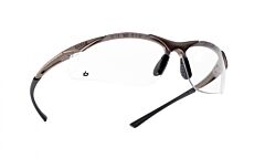 Bolle 40044 Contour Safety Glasses Dk Gunmetal Frame Clear Lens