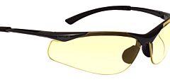 Bolle 40046 Contour Safety Glasses Drk Mtl Frame / Yellow Anti-Fog Lens