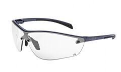 Bolle 40237 Siliuim+ Safety Glasses Drk Mtl Frame / Clear Anti-Fog Lens