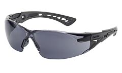 Bolle 40208 Rush+ Safety Glasses Black/Gray Frame Smoke Lens