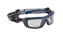 Bolle 40276 Baxter Safety Glasses Black/Blue Frame Clear Lens
