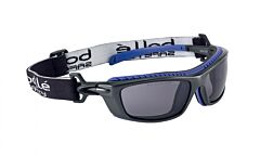 Bolle 40277 Baxter Safety Glasses Black/Blue Frame Smoke Lens