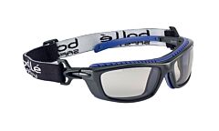 Bolle 40278 Baxter Safety Glasses Black/Blue Frame Csp Anti-Fog Lens