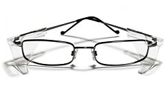 Bolle 40235 B710/Lrg Safety Glasses Gun Metal Temple, Riveted Side Shields