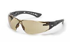 Bolle 40225 Rush+ Safety Glasses Black/Gray Frame Twilight Lens, 1/Box