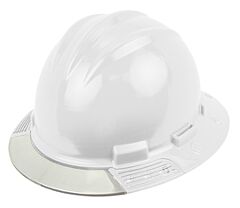 Bullard Avwhrc Above View Hat White Ratchet Suspension W/Clear Visor